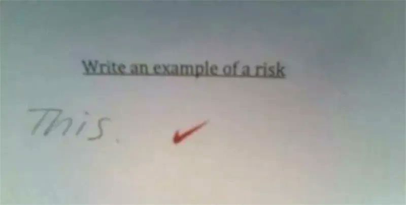 That is Quite a Risk Indeed