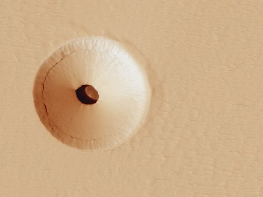 The Deep Hole on Mars