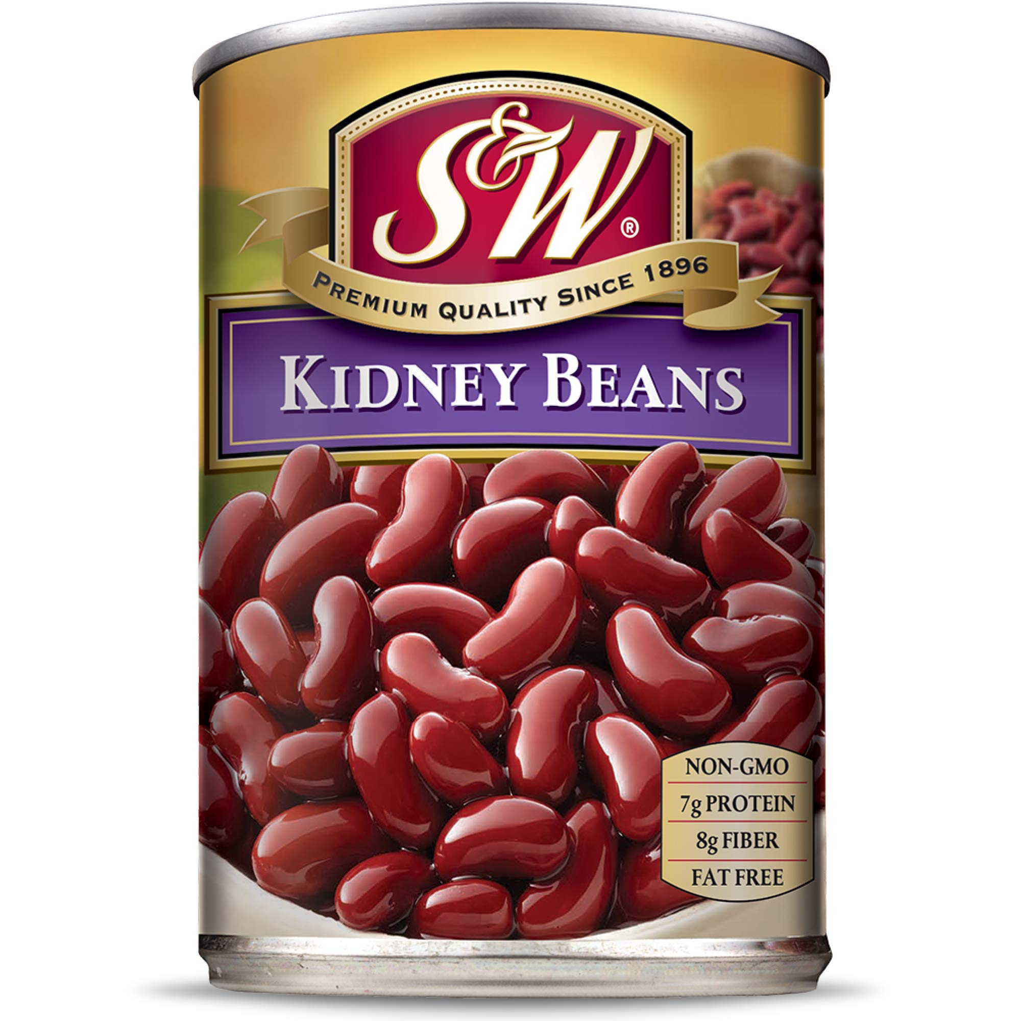 Amazon.com : S & W Canned Kidney Beans (12 Pack), Vegan, Non-GMO, Natural Gluten-Free Bean, Sourced and Packaged in the USA, 15 Ounce Can : Grocery & Gourmet Food