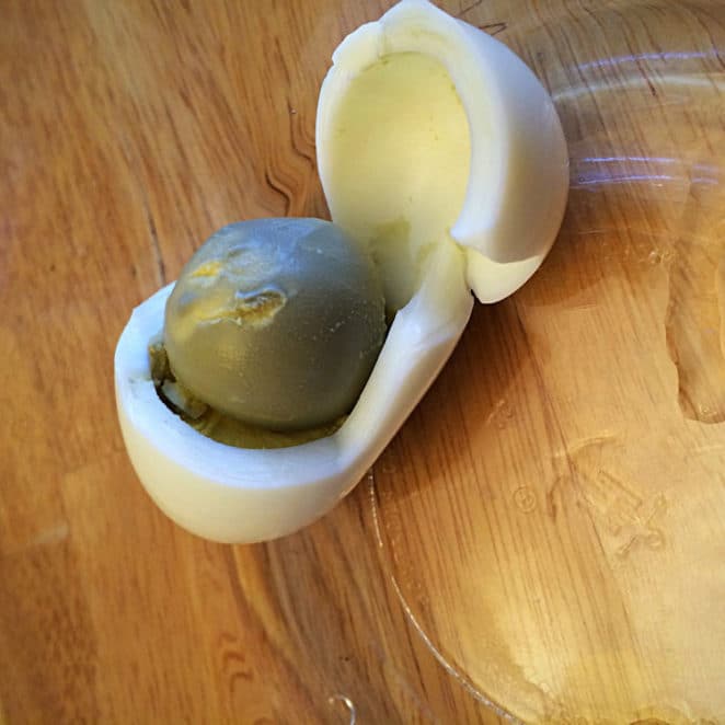 Should you eat a hard-boiled egg with a greenish yolk? - Eat Or Toss